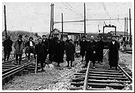 平端駅付近、郡山～平端間延長工事、1922（大正11）年3月