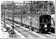 1963（昭和38）年　富雄駅付近を行くモ400形