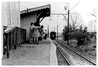1972（昭和47）年2月頃の大輪田駅