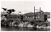 志摩磯部～穴川間、1968（昭和43）年、モニ5921−モニ5922、志摩電気鉄道創業時から生え抜きの車両