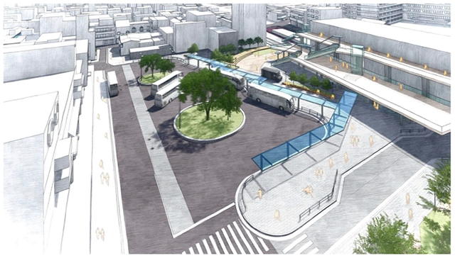 新駅と駅周辺の整備イメージ