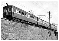 東寺駅付近、デハボ1004 1952(昭和27)年7